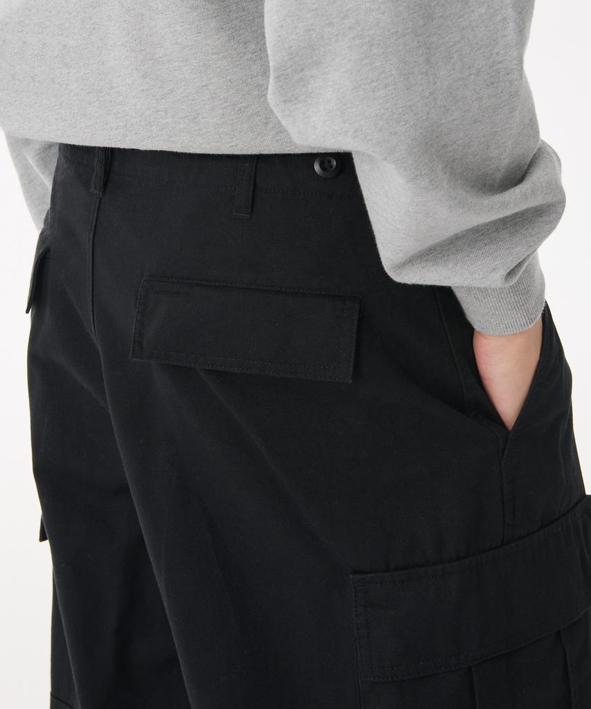 Musinsa Standard Cotton Wide Multi-Pocket Cargo Pants [Black]