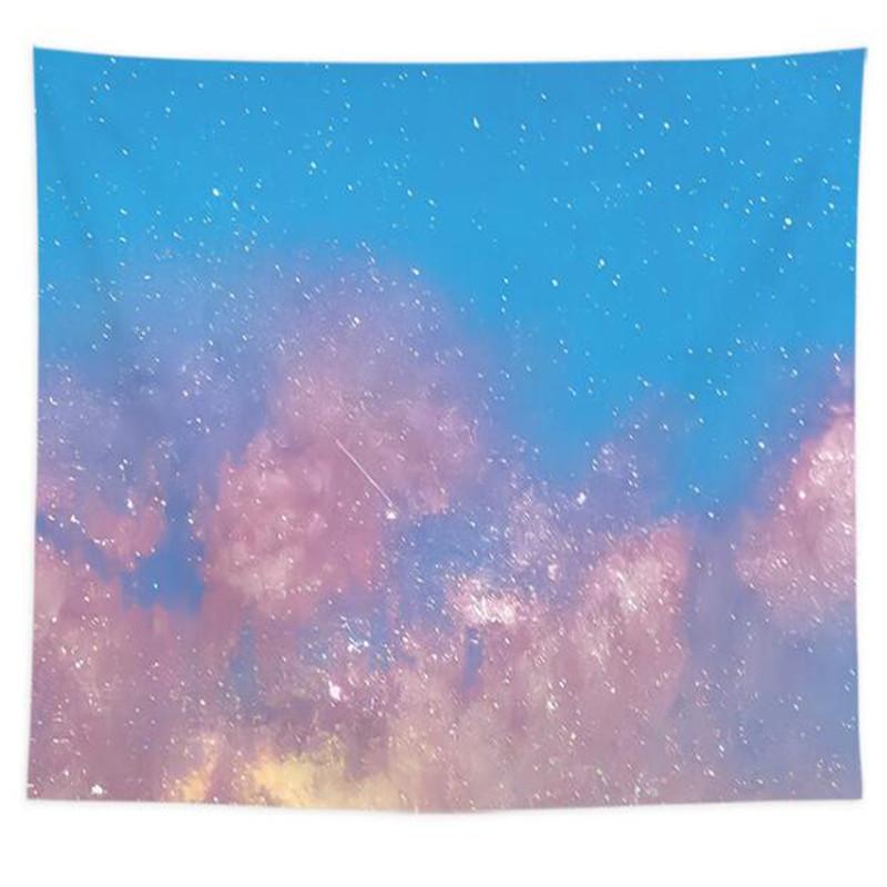 Home Decor Seascape Wall Hanging Cloth Romantic Moon Cloud Print Tapestry Bedroom Living Room Background Cloth tapiz