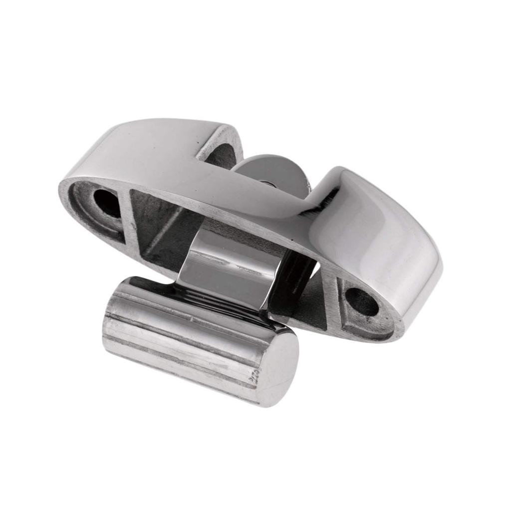 SHENGHUI Pair Boat Bimini Top Deck Swivel Hinges Side Mount Stainless Steel 316 Marine