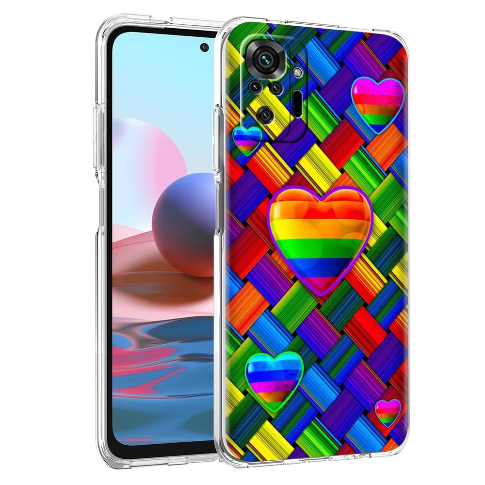 

Gay Lesbian LGBT Rainbow Pride ART Phone Case Cover for Redmi Note 12 10 11 11T 7 8 8T 9 K40 Gaming 9A 9C Pro Transparent Shell Note 11T 5G
