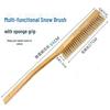 Brosse à neige en bois