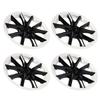 4pcs 18in Wheel Cover Hubcap White Black Wheel Rim Cover Replacement for Tesla Model 3 2017‑2022