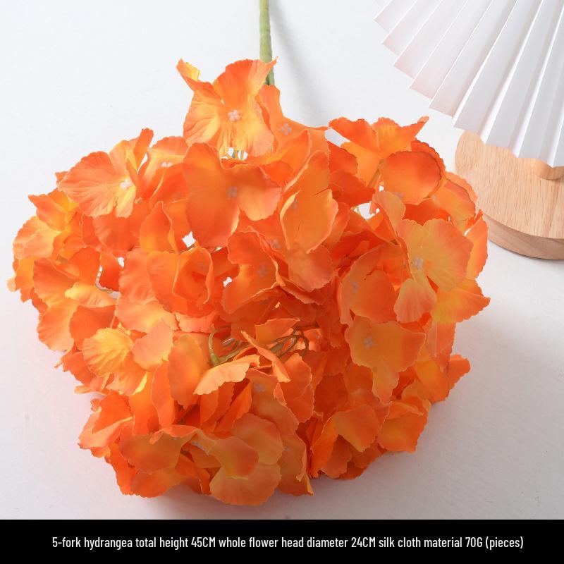 Orange-Themed Wedding Aisle Simulation Flower Arrangement - Artificial Home Decor Row Flowers