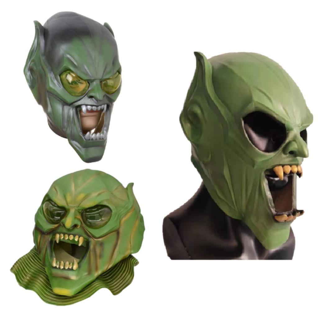 Hero Expedition Green Devil Mask Party Latex Facial Mask Goblin Mask Characters)
