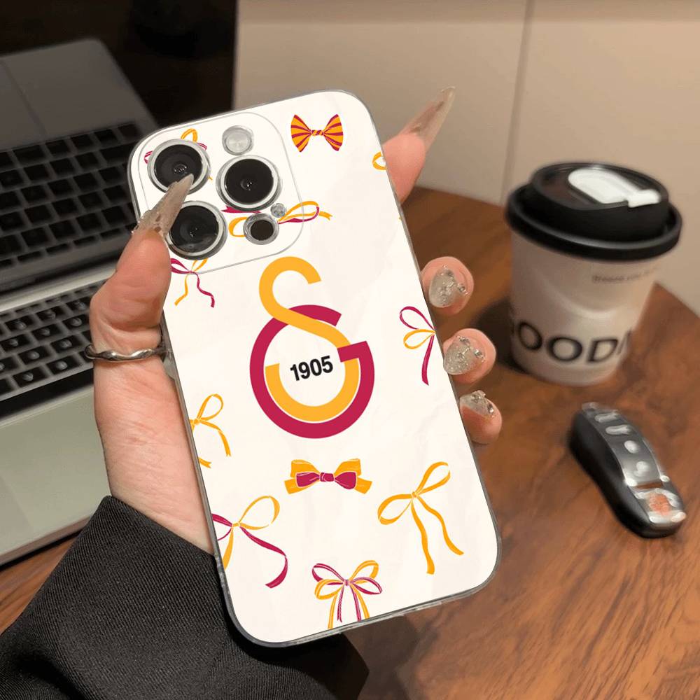 Coque de téléphone pour équipe de football Galatasaray Pour IPhone 17 16 15 14 13 12 11 Pro Max Plus Coque Souple Personnalisée DIY