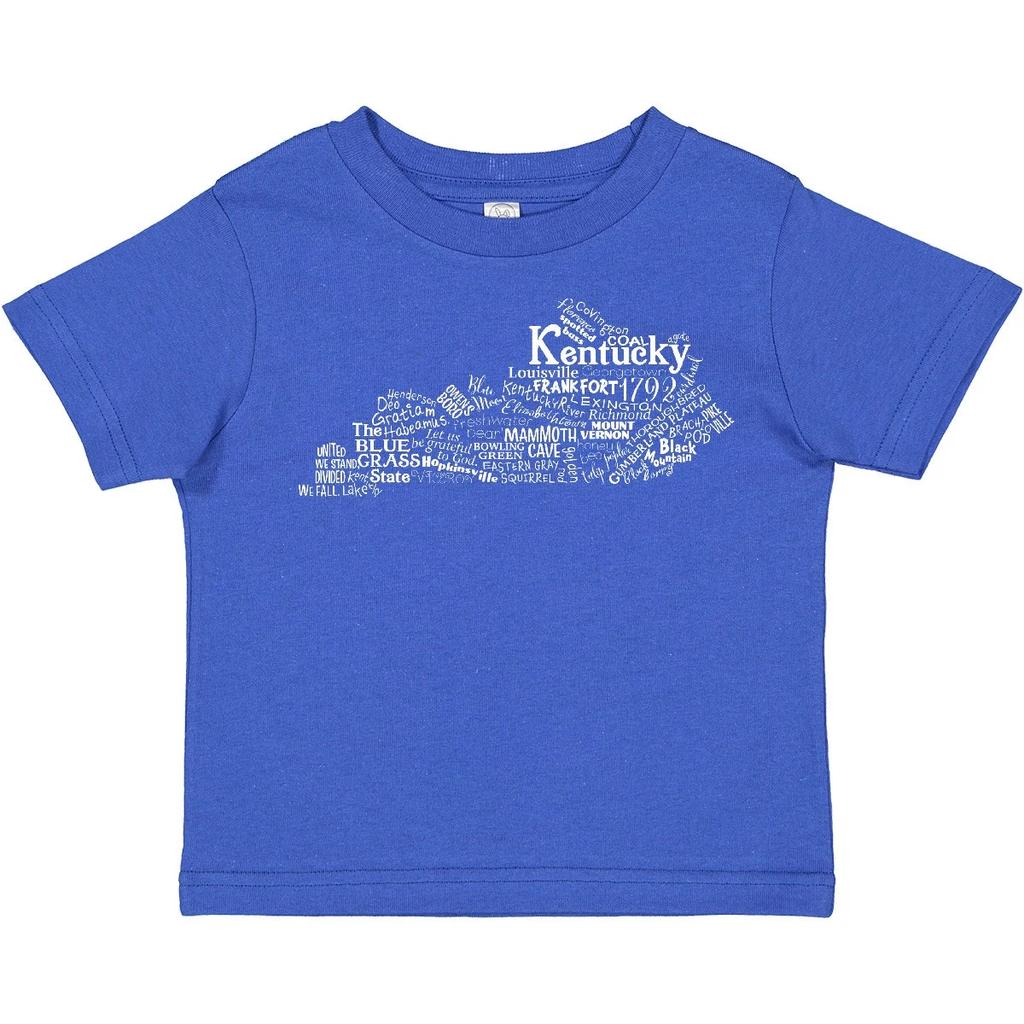 Inktastic Kentucky State Word Salad Toddler T-Shirt Home Frankfort Blue Grass