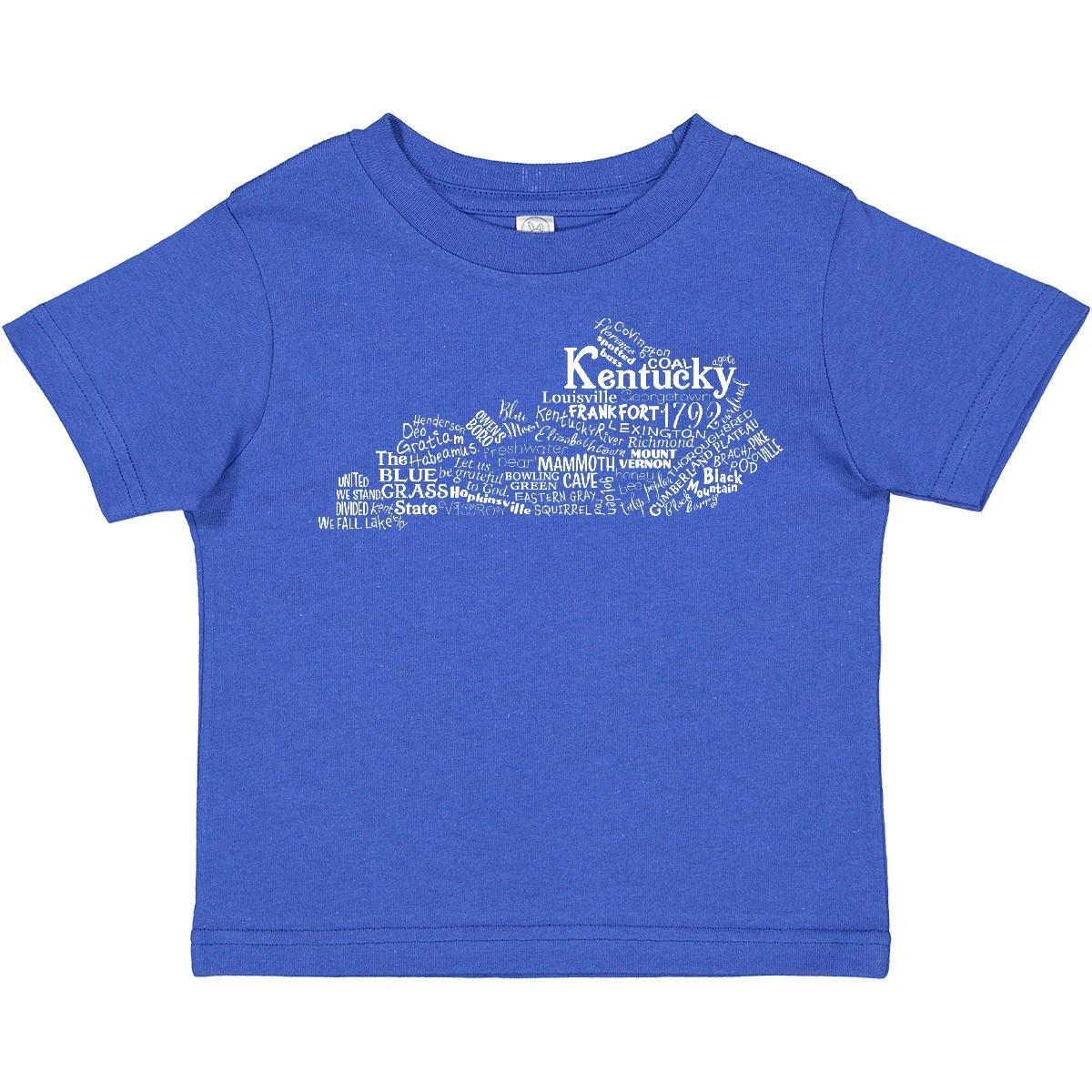 Inktastic Kentucky State Word Salad Toddler T-Shirt Home Frankfort Blue Grass 150