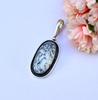 Oval Shape Dendritic Opal Pendant 925 Silver  For Beloved For Men's & Women's