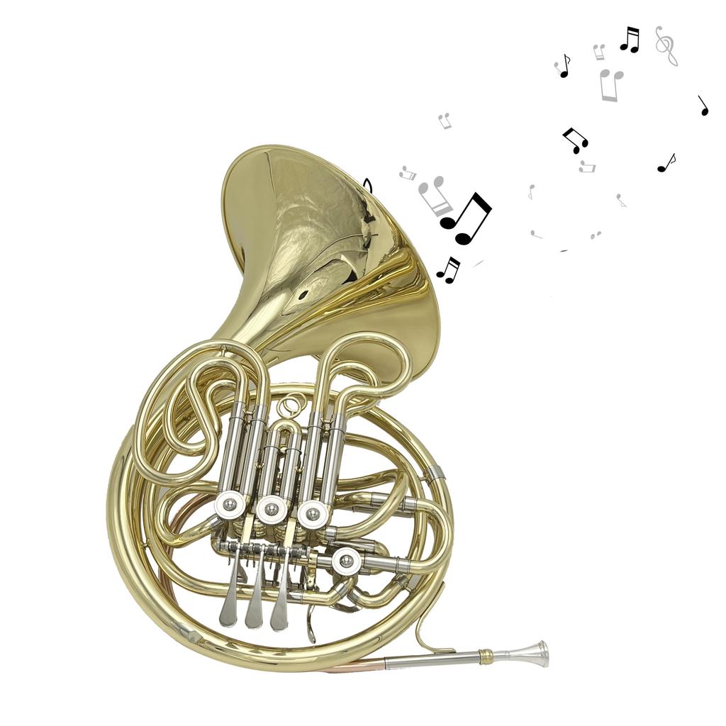 4 Key Double Row French Horn Standard Four-button Double-row Horn for Beginners Examinations Professional Performance