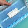 L Shaped Test Paper Storage Bag Thickened Mesh Three-layer Partition File Folder Bag Transparent Wide Opening