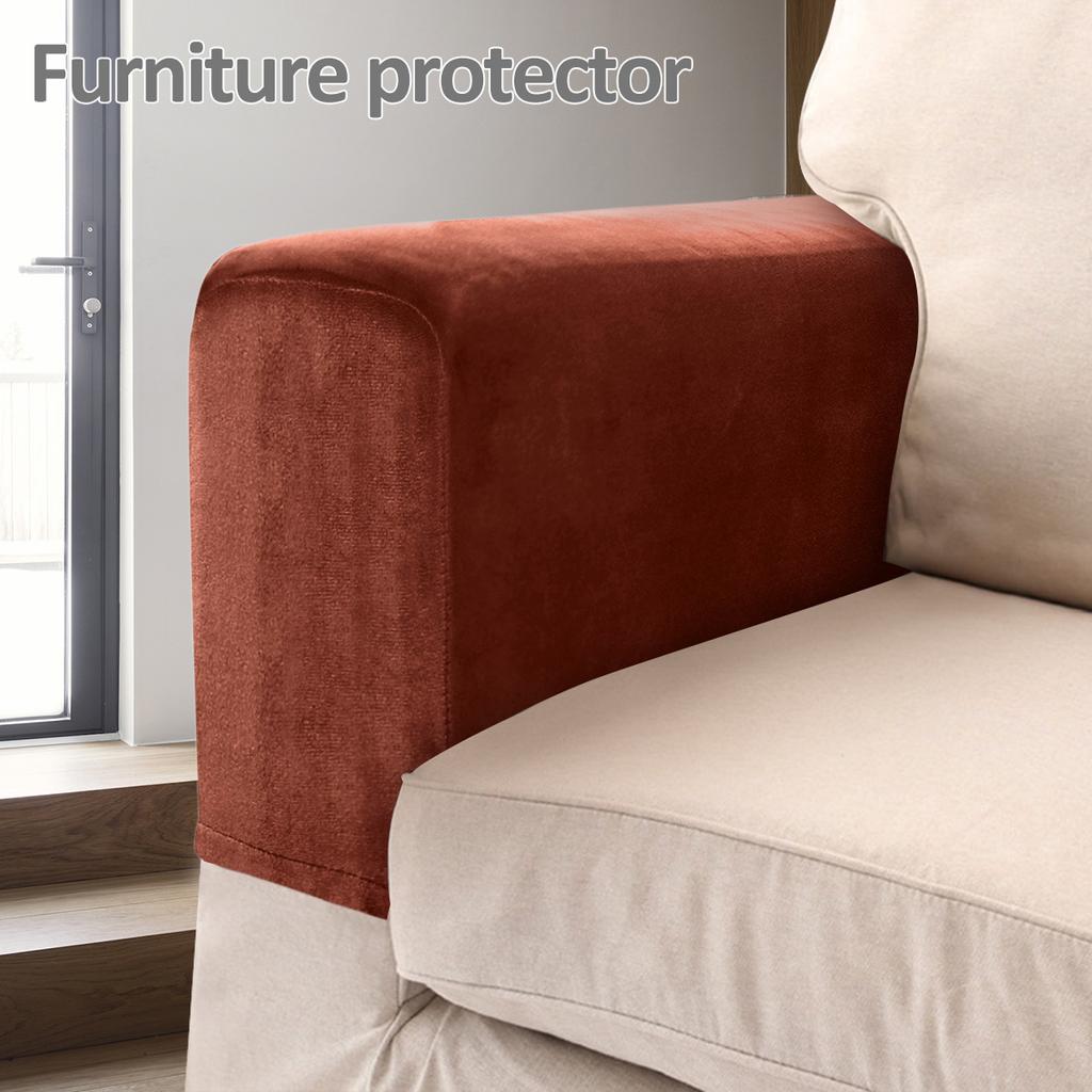 2pcs/set Stretch Armrest Covers Sofa Arm Rest Covers Set Non-Slip  Arm Caps Furniture Protector For Chair, Sofa, Couch Universal