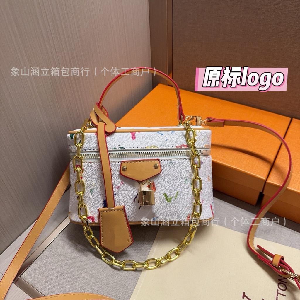 Borsa da donna 06 estate nuova trousse beauty borsa a scatola lusso leggero borsa a spalla bandoliera piccola quadrata borsa a mano testurizzata