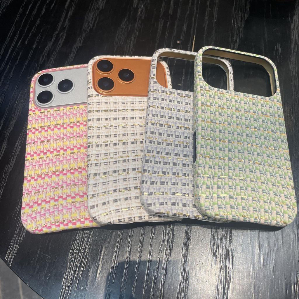 Woven glitter for iPhone17Promax mobile phone case Apple 16 three packs 15 ultra-thin 15/14/13 soft