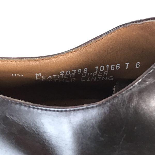 Bostonian Leather Straight Tip Shoes [9.5M/27.5/Brown] Vintage Dress(USED)