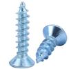 Blue & White Zinc Countersunk Cross Slot Flat Head Self-Tapping Screws (M3/M4/M5/M6)