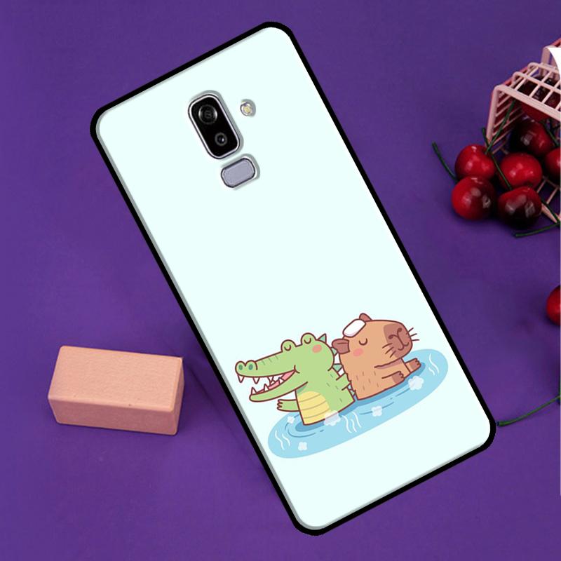 Capybara Spa Case For Samsung Galaxy J7 J5 J3 2017 J1 A3 A5 2016 A6 A8 J4 J6 Plus A7 A9 J8 2018 Cover