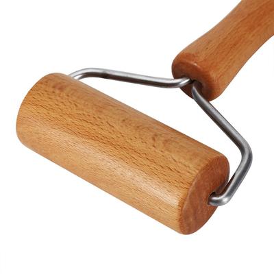 Buchenholz Holz-Teigroller Drehbarer Gebäckroller Dickes Kuchen-Nudelholz Bäcker