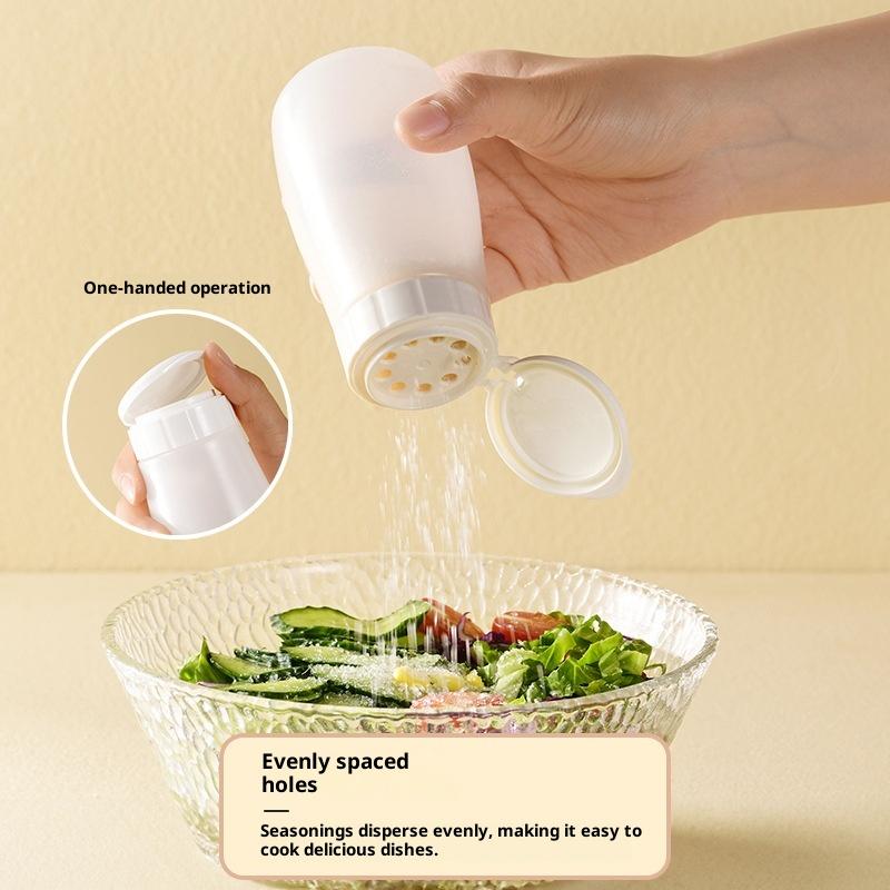 Plastová kořenka do kuchyně, láhev na koření na gril s víčkem, solnička a pepřenka, pepřenka, prachotěsná mini dóza na koření