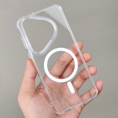 Przezroczyste Akrylowe Magnetyczne Etui Dla Magsafe Dla Huawei Pura 70 P70 Ultra Mate 60 Pro Plus Poduszki Powietrzne Odporne na Wstrząsy Ultra Cienka Pokrowiec