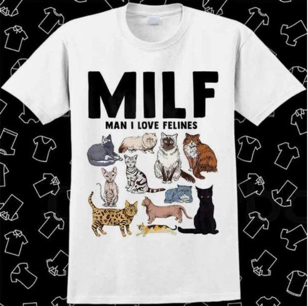 I  Love  Felines  Funny  Cat Unisex T-Shirt L