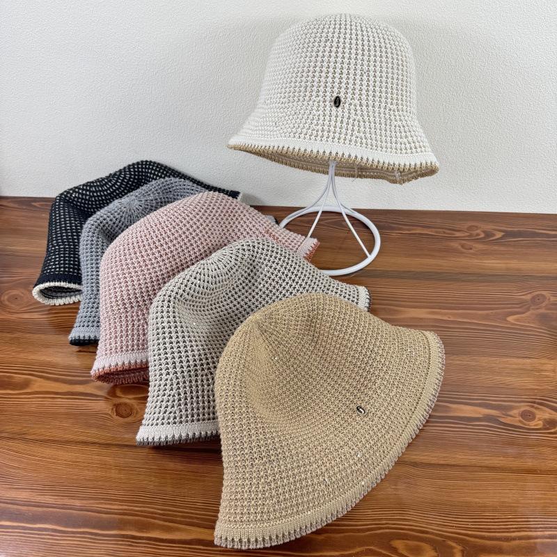 Weaving Fisherman Hat for Women Spring and Summer Sun Shading Breathable Hollow Leisure Cap