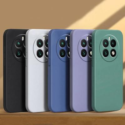 Pentru Husă Realme 12 4G Husă Simplă din Silicon Lichid Husă Realme 12 4G TPU Anti-cădere Protector Telefon Husă Realme 12