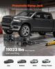 Air Portable Car Lifts 2PCS, 5 Ton Capacity, 320 Mm Max Height, Pneumatic Ramp Jacks with Airbags, Wheel Chocks, Extension Ramps, Heightened Columns,