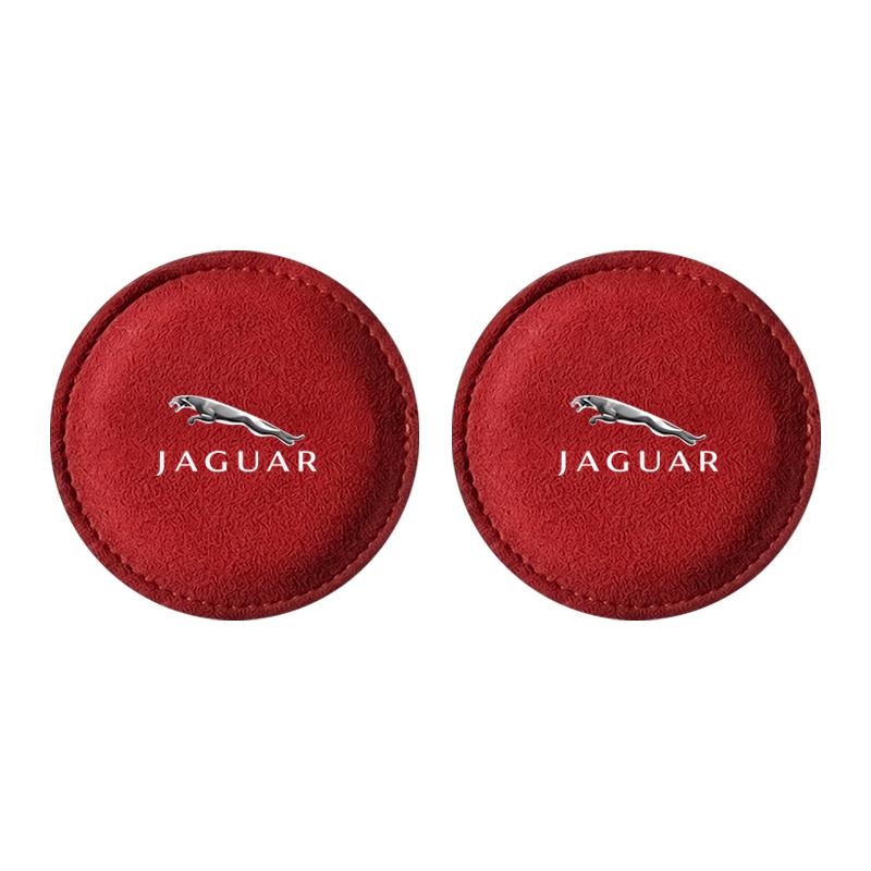 New Car Cup Holder Pad PU Leather Slot Non-slip Coaster Mat For Jaguar XF XE XJ XJ8 X351 F Pace X Type F Type Necklace Tijera Ropa Llavero