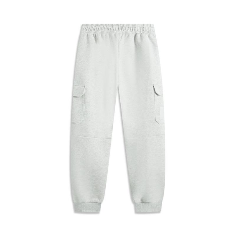 Li-Ning Outdoor Series Solid Color Mid-Waist Drawstring Breathable Versatile Cuffed Knitted Sports Pants Men pants AKLV021-3