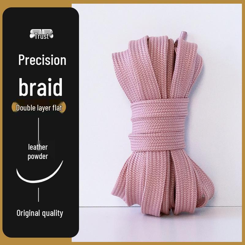 Mångsidiga platta skosnören för män och kvinnor - Original Svart, Vit, Färgglada, Rosa, Grå