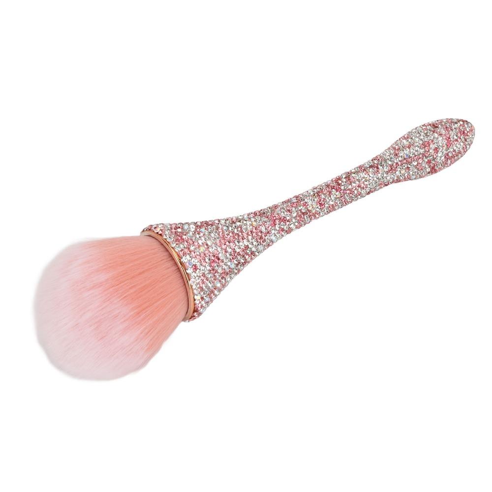 Comfortable Grip Nail Powder Remover Brush Manicure Cleaning Brush Salon Manicure Use