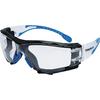 TRUSCO Ultralight Safety Glasses 26g Clear Lens with Adhesive Dustproof Frame Storage Bag Included SLPGG