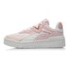 Li Ning Superwave Lite Classic Versatile Casual Slip Resistant Durable Low Top Skate Shoes Women Sneaker Pink White AGCR156-2