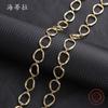 New irregular ring long necklace, personalized fashion women's winter simple ring sweater chain