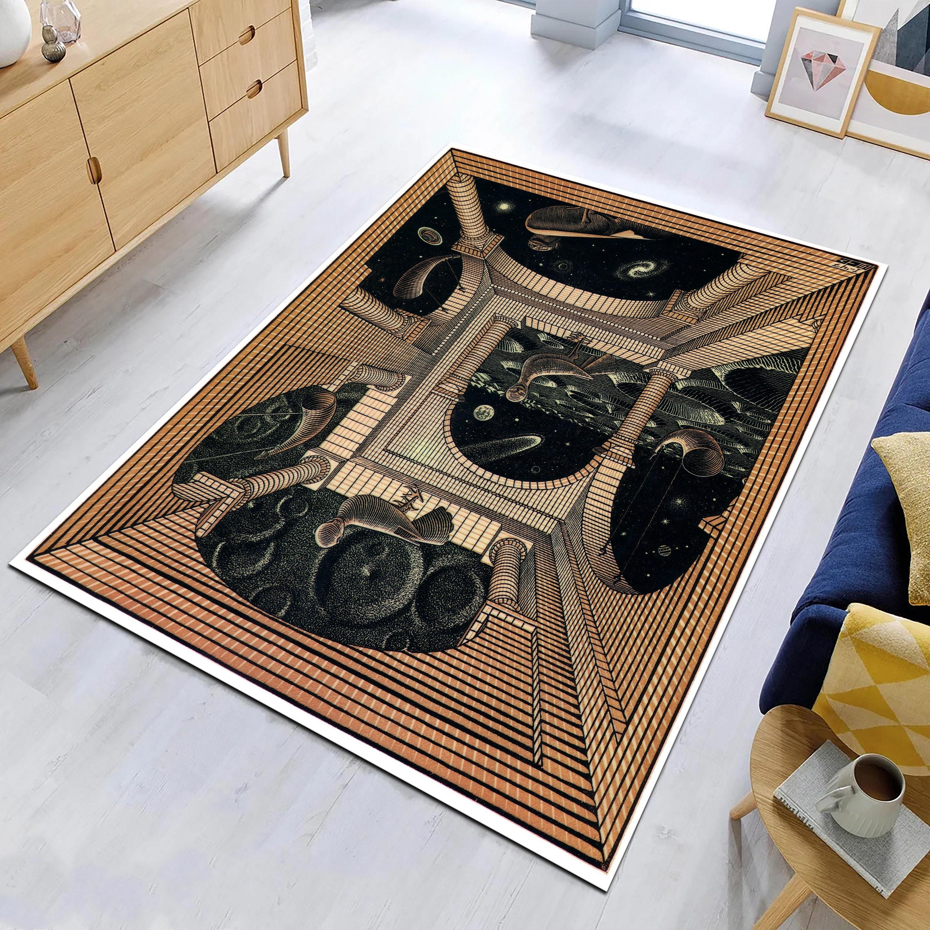 

Escher Art Rug Art Rug Illustration Rug Decorative Rug Modern Rug Popular Rug Home Decor Carpet for Living Room area rug 40x60cm