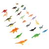 24 PCS Dinosaur Figurines Real Details Plastic Interactive Play Set of Dinosaur Toys for Toddlers