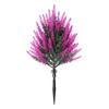 Flor de Lavanda Artificial com Espeto para Solo, Plantas de Lavanda Falsas Realistas para Jardim, Pátio e Decoração Externa