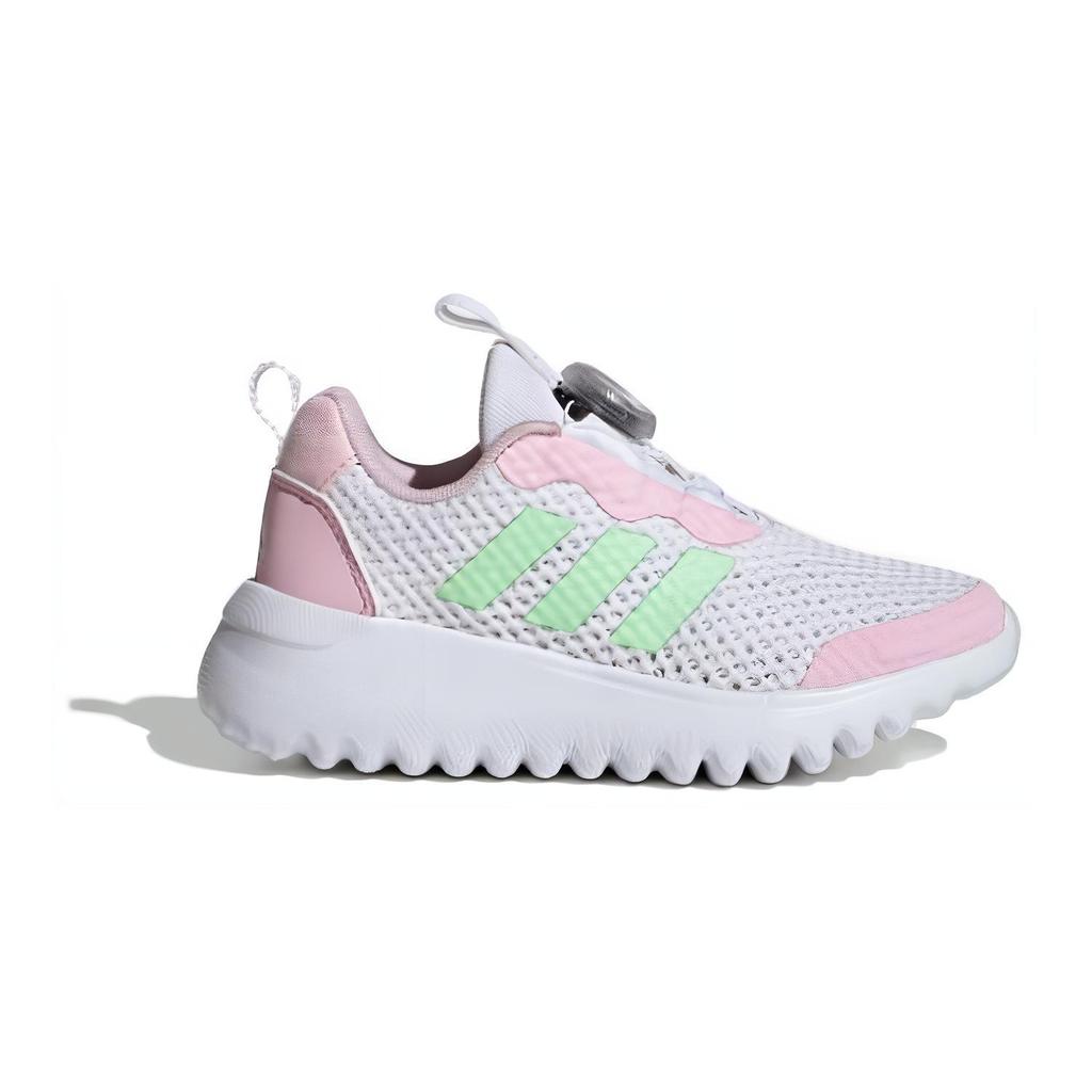 New Adidas ActiveFlex BOA 3.0 Boa 3 Cushioning, Wear Resistant Low Top Kids' Running Shoes White Pink Yellow Kids' ID3375