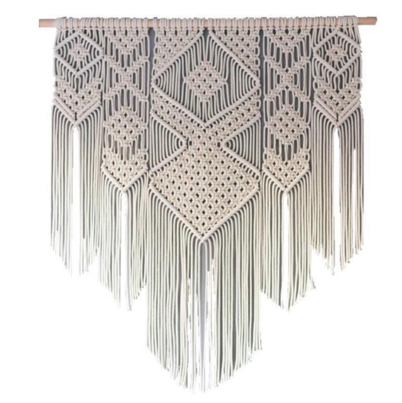 100X110 CM Floral Wall Tapestry Hanging Czech Hand Woven Geometric Tapestry Modern Boho Living Room Bedroom Decoration | Decorative Tapestries