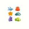 6pcs Baby Bath Toys for Kids,Sea Animal Bathtub Shower Toys,Baby Tub Toys Water Spraying Discoloration Floating Ocean Sea Animals,Swim Toys