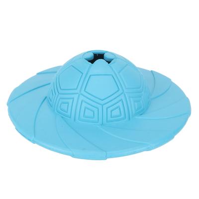 Dog Flying Disc Treat Dispenser Interactive IQ Training Bite Resistance Pet Flying Disc Toy for