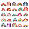 50pcs Cartoon Rainbow Bridge Trendy Graffiti Stickers for Fridge, Scooter, Car, or Stationery Box