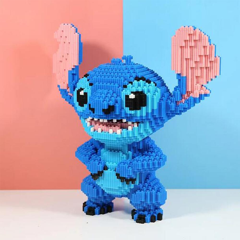 1 Set (33cm) Stitch Building Blocks Toy (Including 5600 small building blocks)