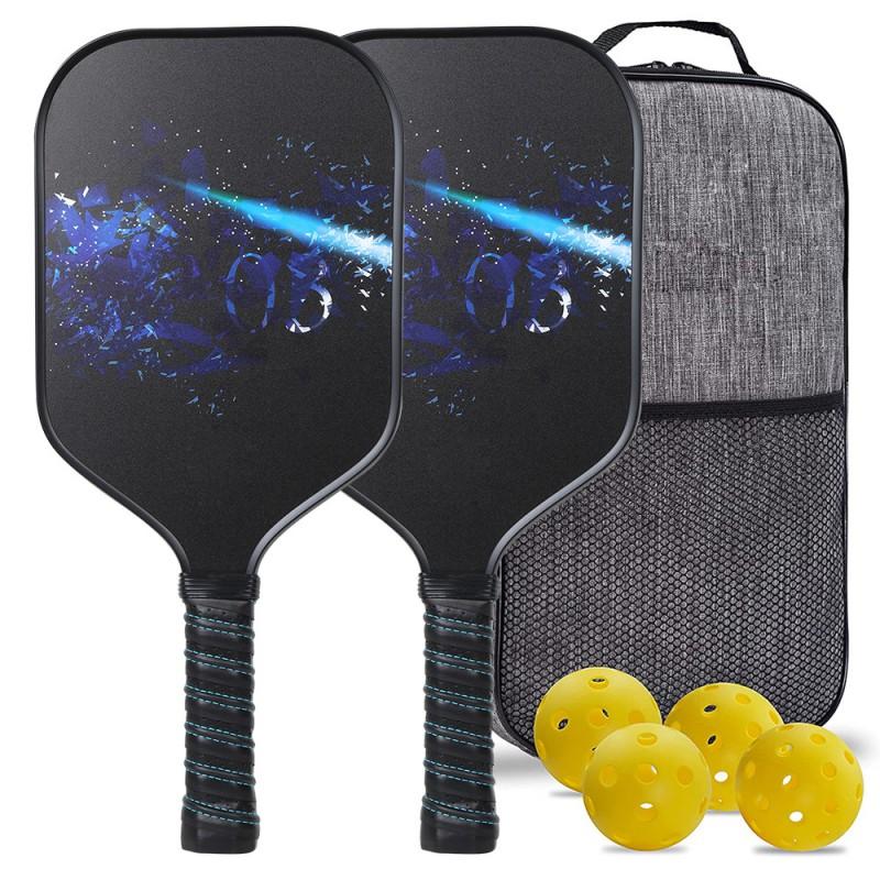 Fiberglass Pickleball Paddle Set Outdoor Sports Rackets Beach Tennis Racquet Lightweight