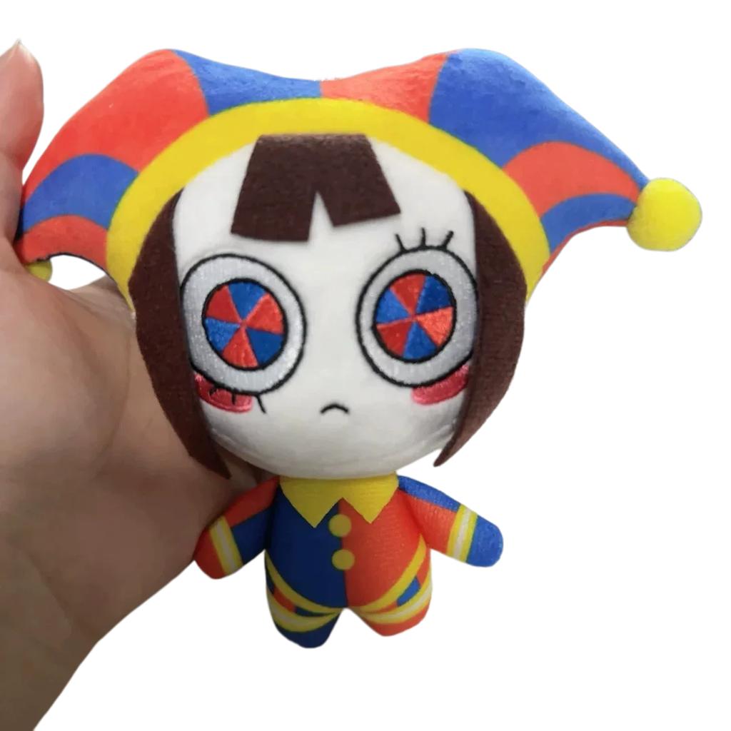 Kawaii The Amazing Digital Circus Plush Keychain Set 3pcs Pomni Jax Caine Soft Mini Dolls For Fans Bag Charm And Birthday Gift