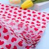 10Pcs Heart Tissue Paper for Handmade Craft Paper Diy Flowers Wrapping Gift Packing Paper Valentine's Day Wedding Party Supply