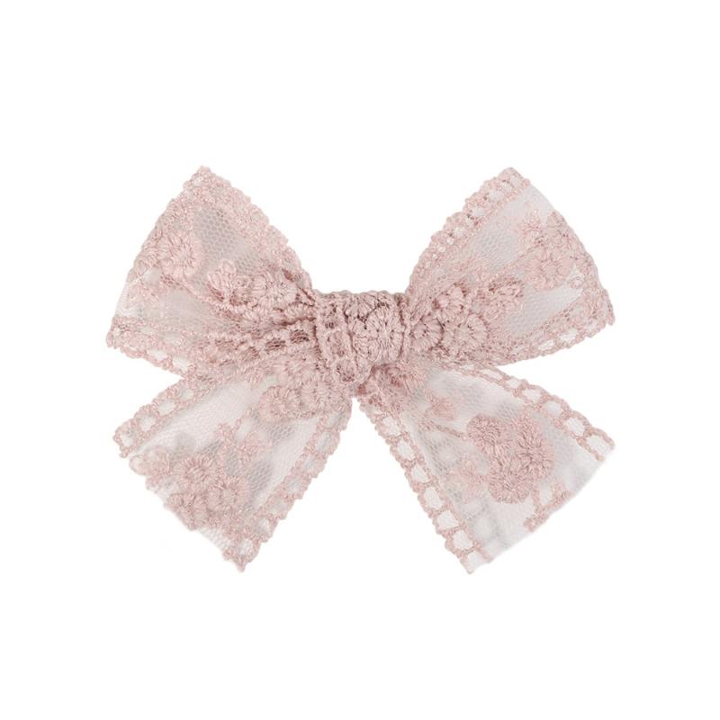 Cute Solid Lace Cutout Bowknot Hair Clips For Baby Girls Hairpin Barrettes Headwear Kids Hair Accessories