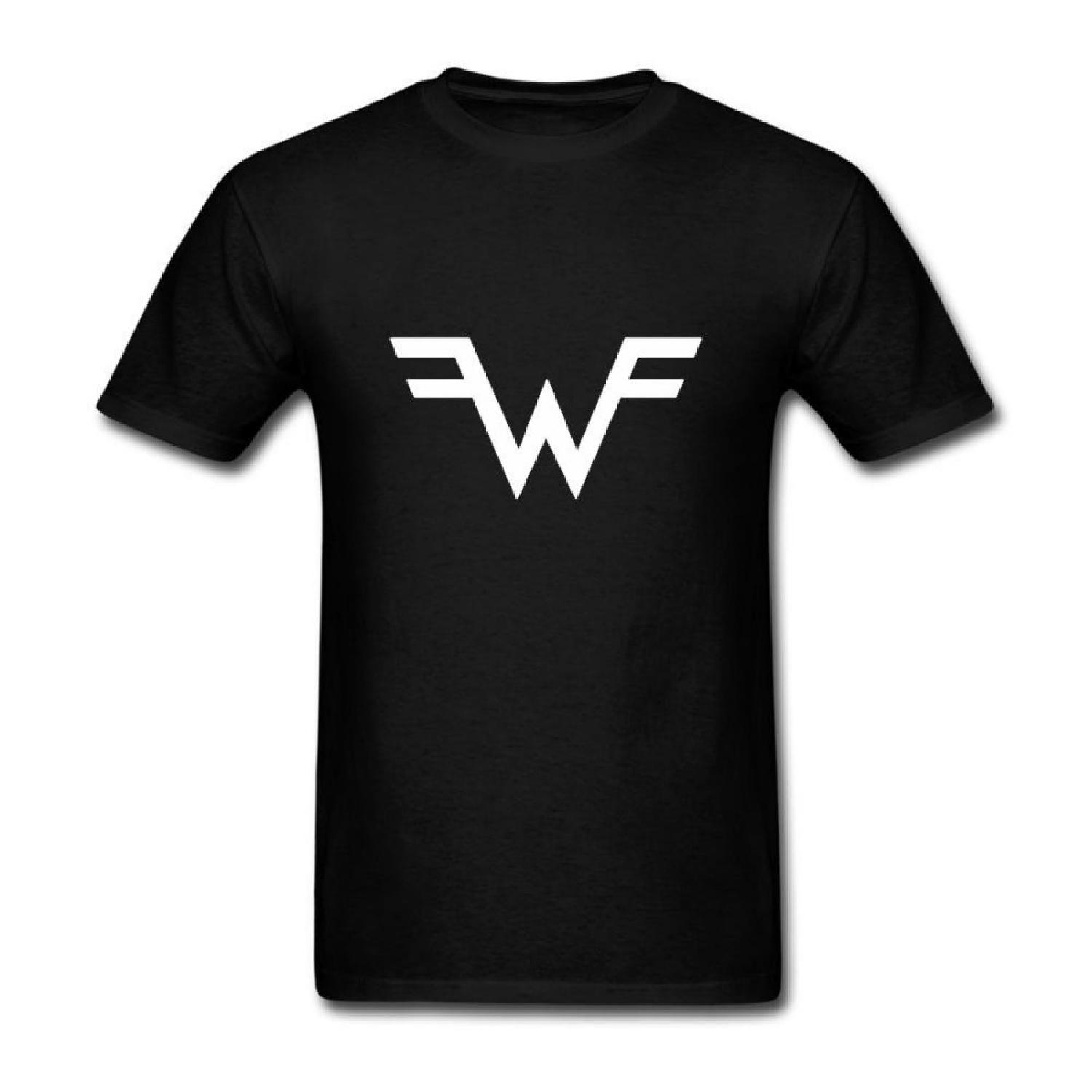 XIULUAN Мужская футболка с логотипом рок-группы Weezer Размер XL Цвет Short Sleeve Черный S