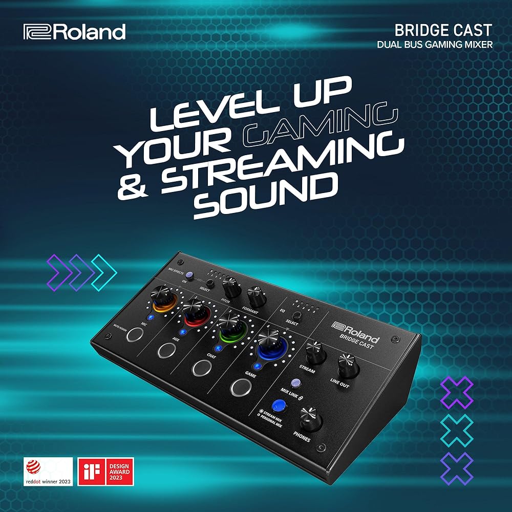 Roland Roland BRIDGE Cast/Gaming DAC Amplifier/Audio Interface/Distribution/Gaming Mixer/Audio Mi...