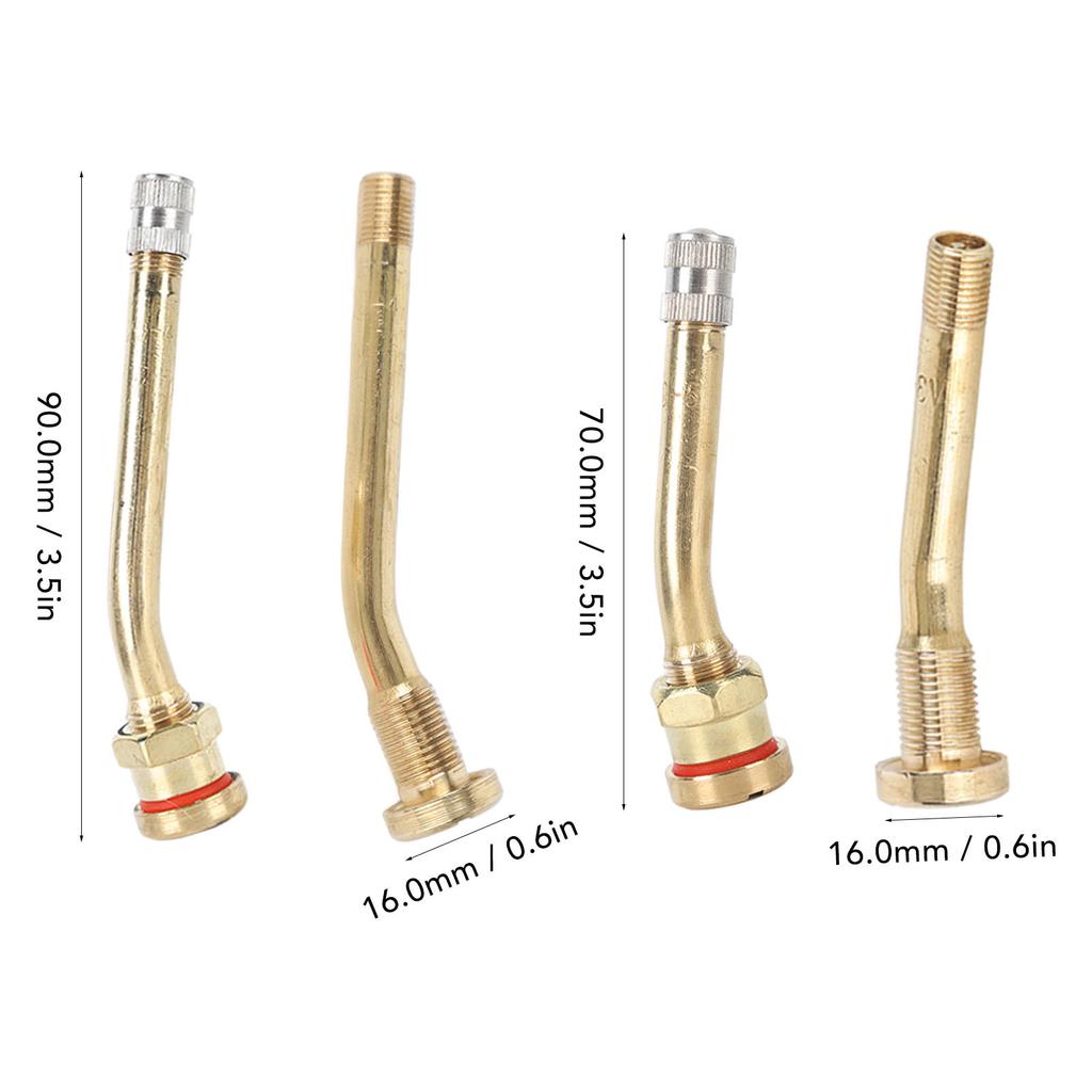 20 de bucăți tijă de supapă a anvelopei din cupru, capacitate excelentă de etanșare, prevenirea ruginii pentru camion, remorcă, RV, plivitor